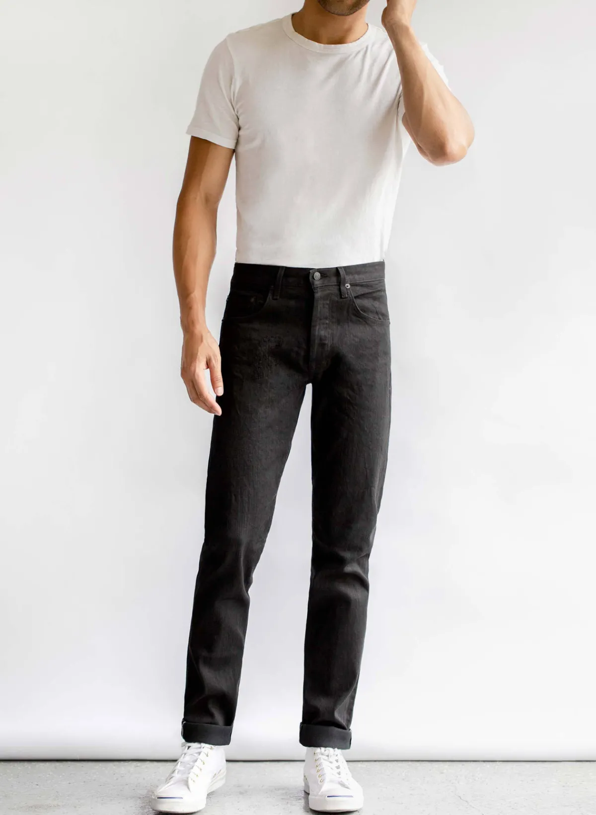 Imogene + Willie barton black selvage rinse