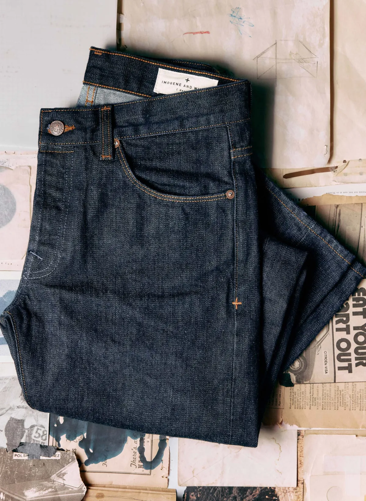 Imogene + Willie barton broken twill indigo rinse