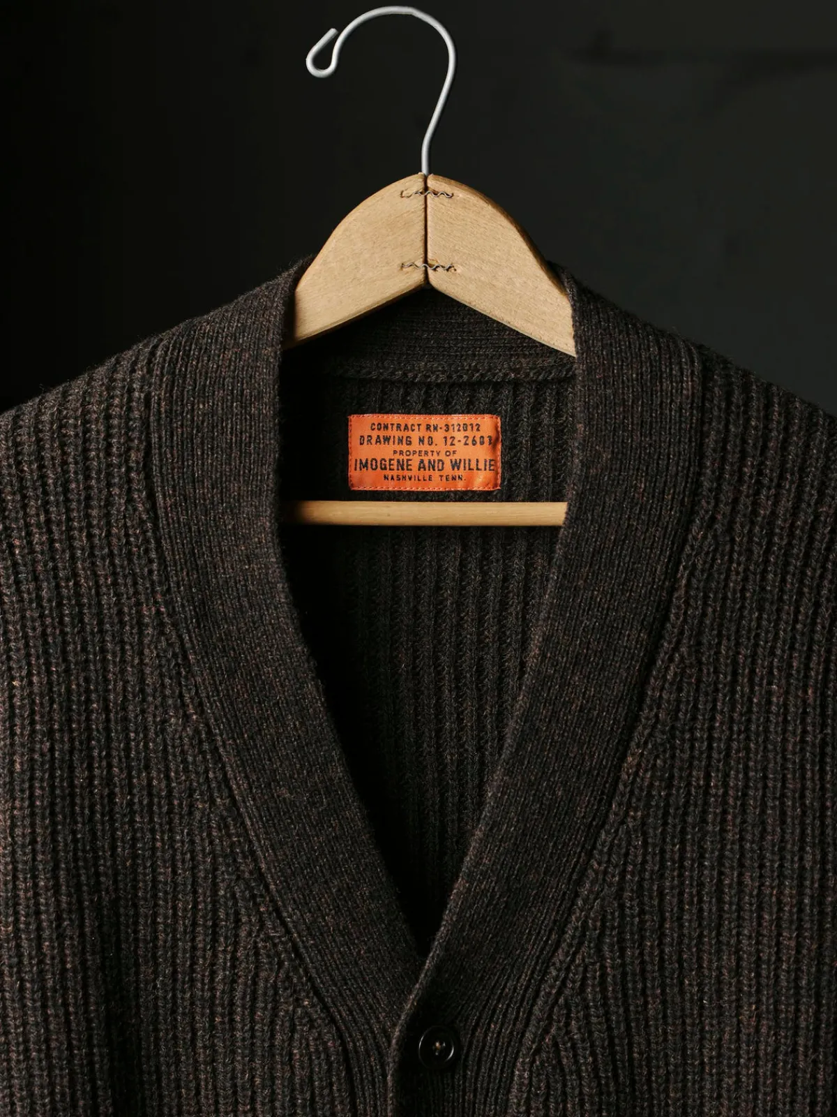Imogene + Willie berkley cardigan marled brown