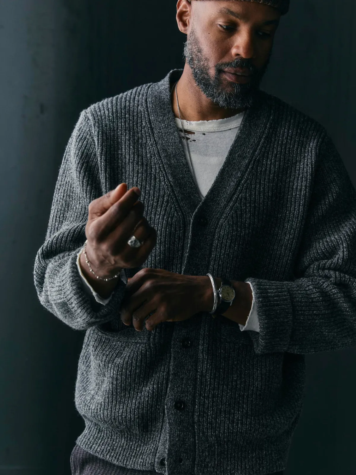 Imogene + Willie berkley cardigan marled grey