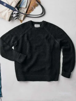 Women Imogene + Willie cascabel open weave sweater in black