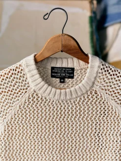 Women Imogene + Willie cascabel open weave sweater in natural