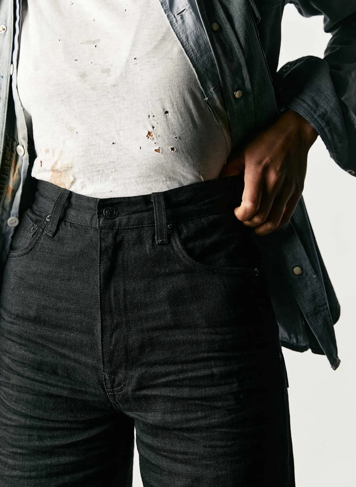 Women Imogene + Willie catherine black selvage rinse