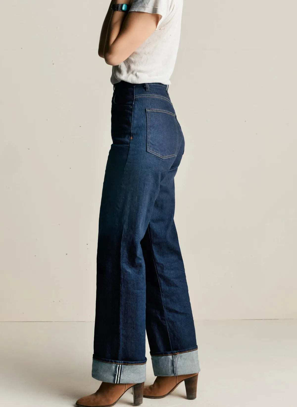 Women Imogene + Willie catherine indigo selvage rinse