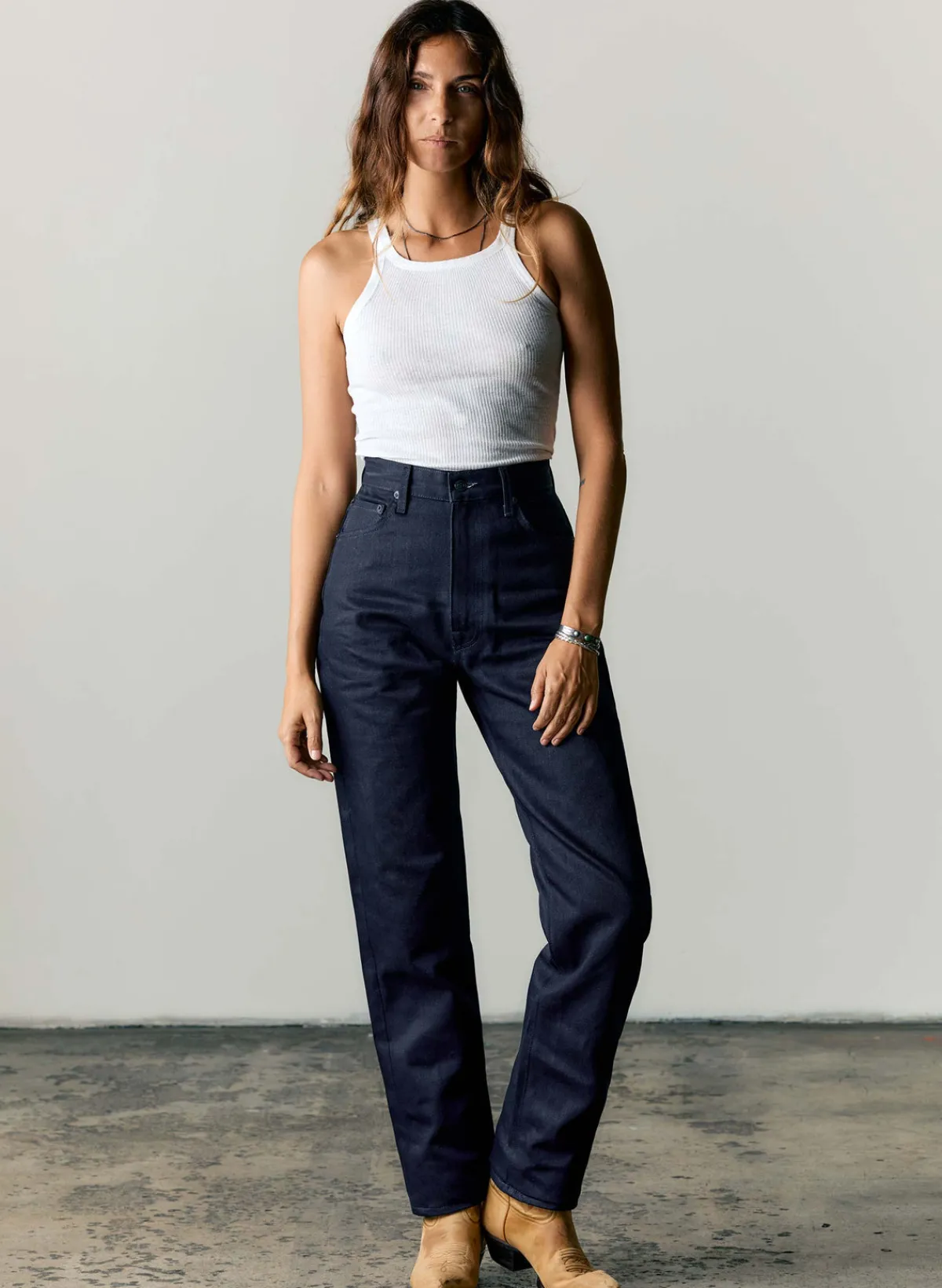 Women Imogene + Willie catherine slim black indigo rigid