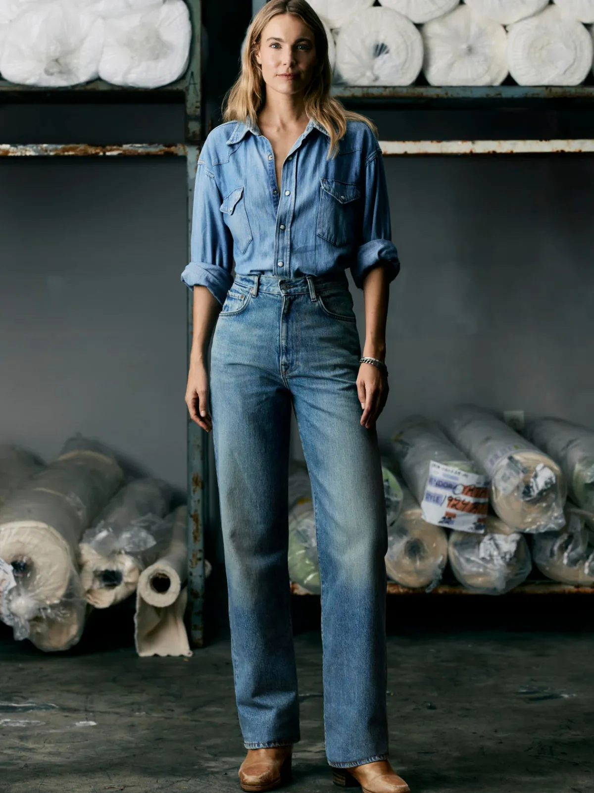 Women Imogene + Willie catherine washed natural indigo