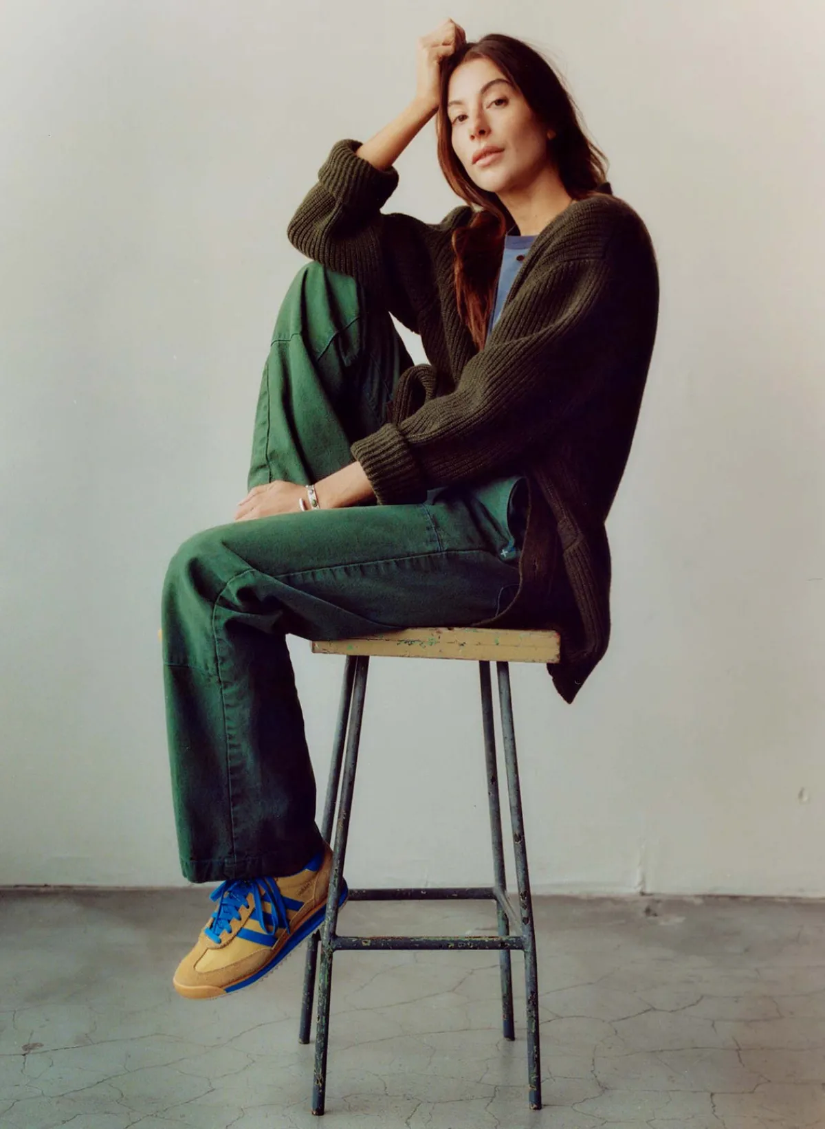 Women Imogene + Willie clarke canvas workpant in spruce