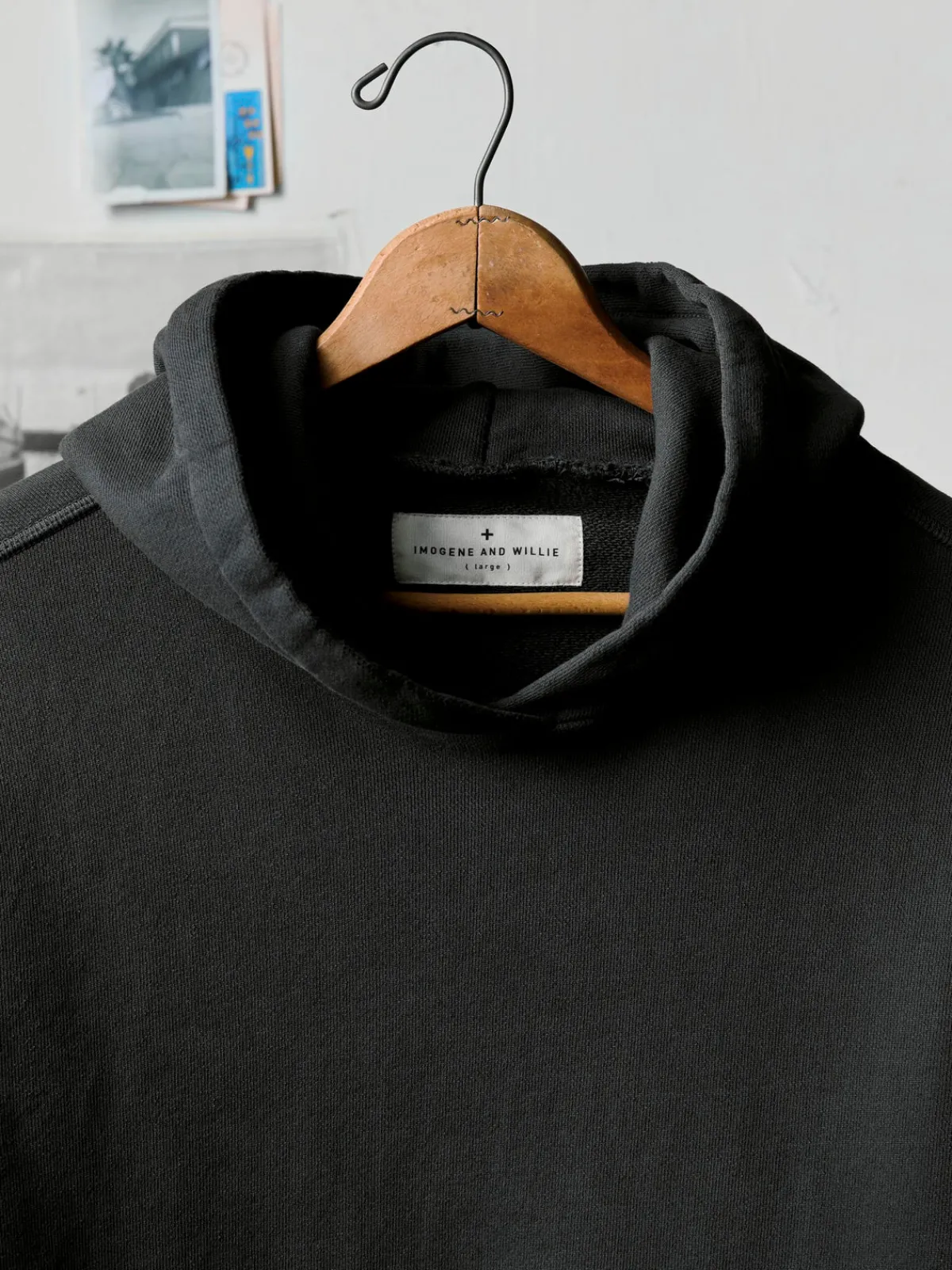Imogene + Willie davenport hoodie in faded black