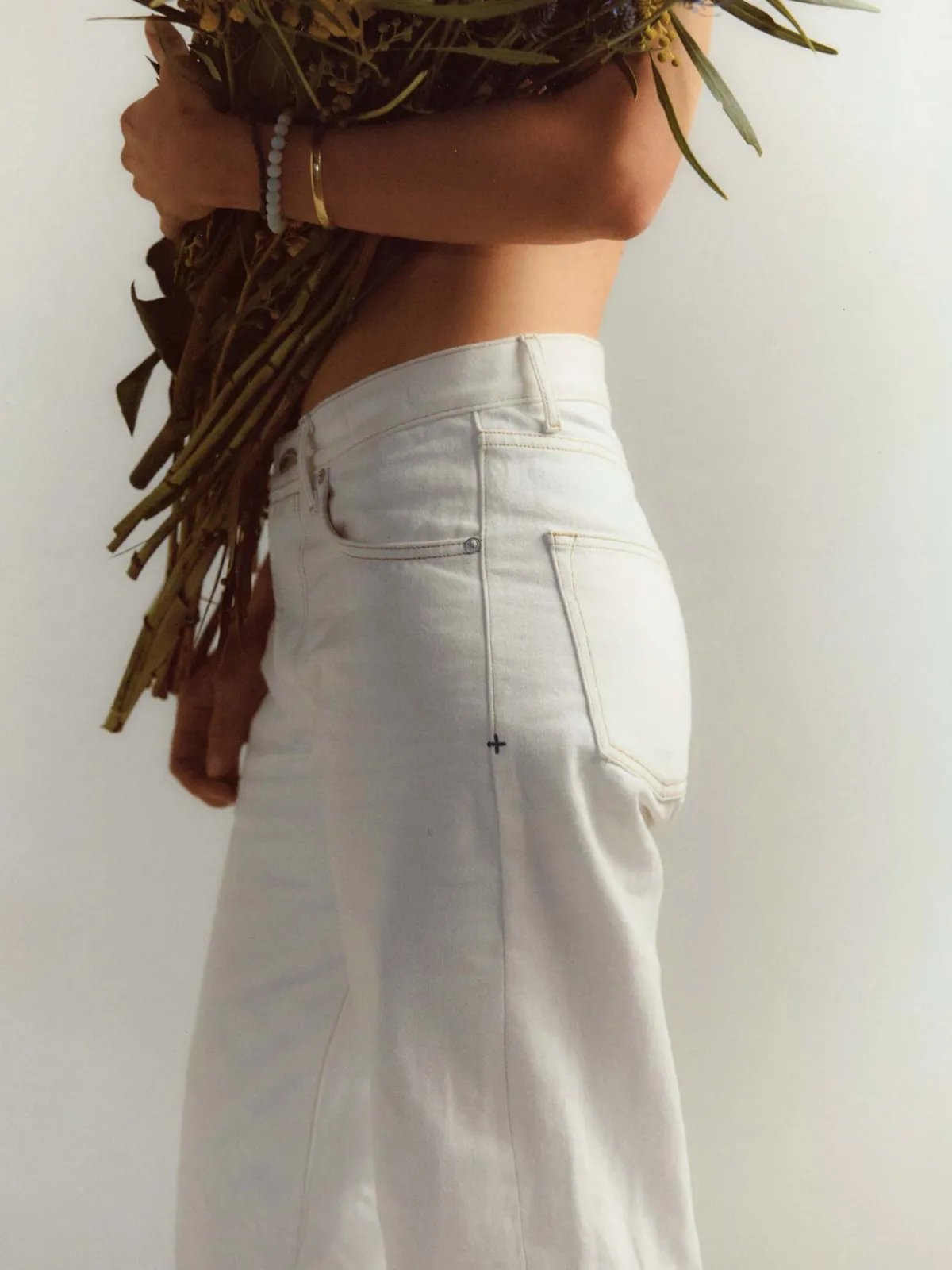Women Imogene + Willie edie white selvage