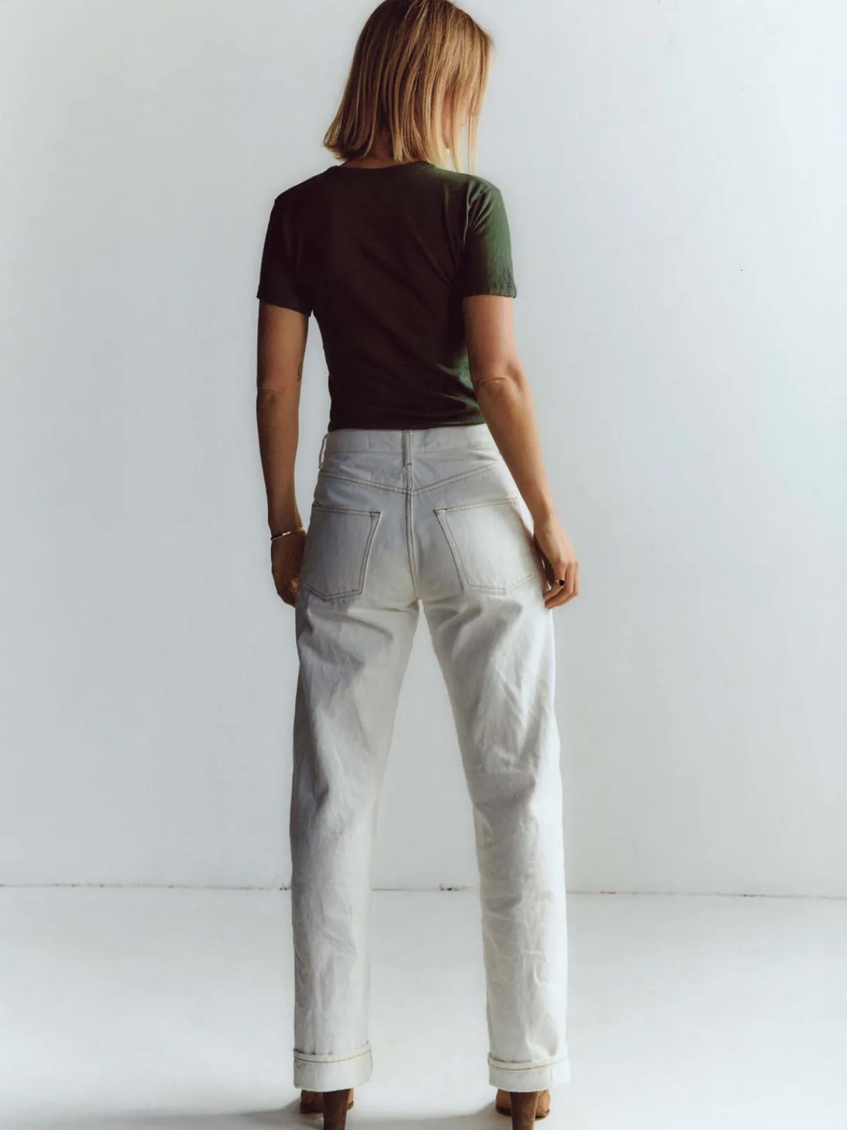 Women Imogene + Willie edie white selvage