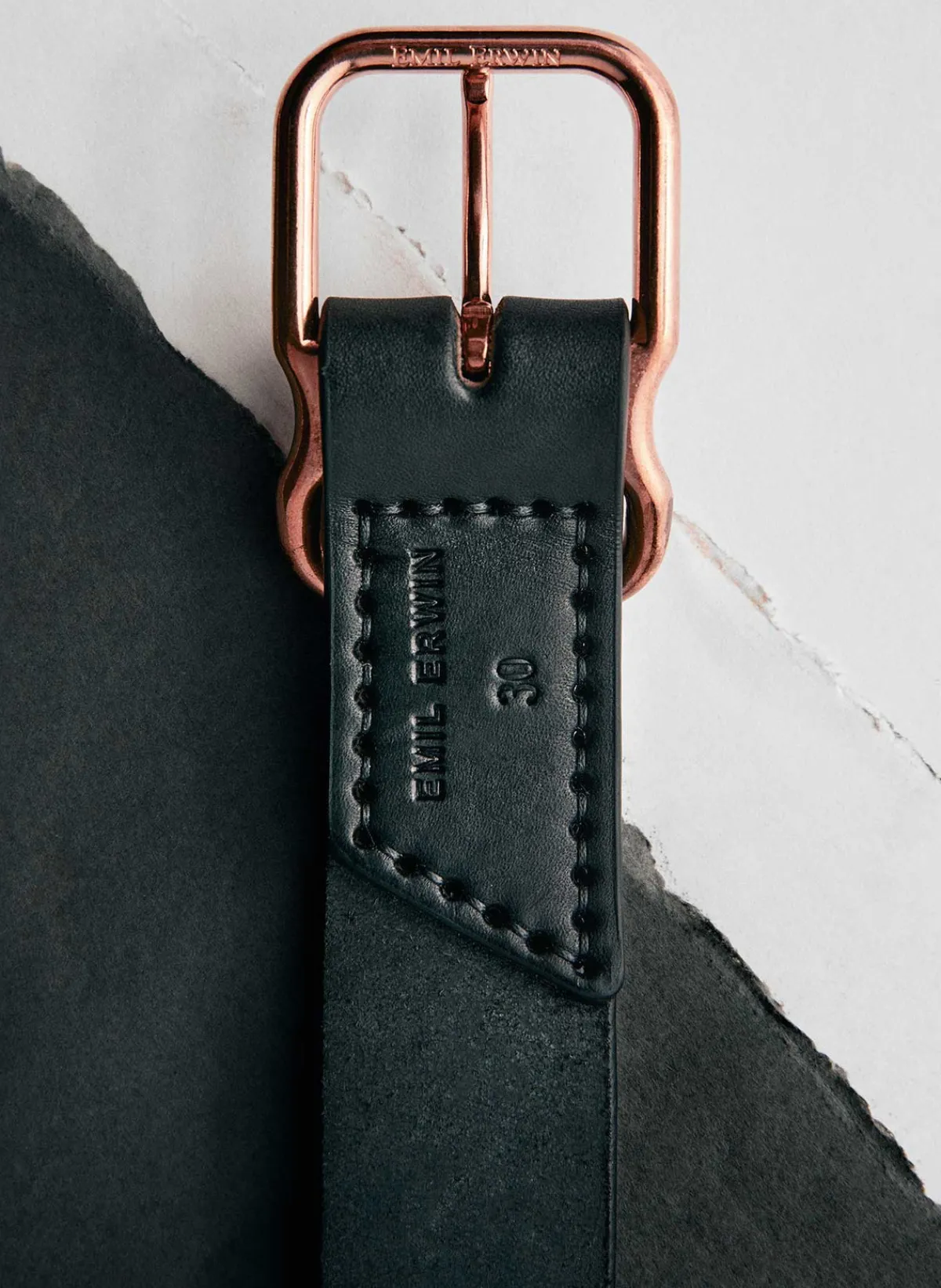 Women Imogene + Willie Emil Erwin Signature Belt Black