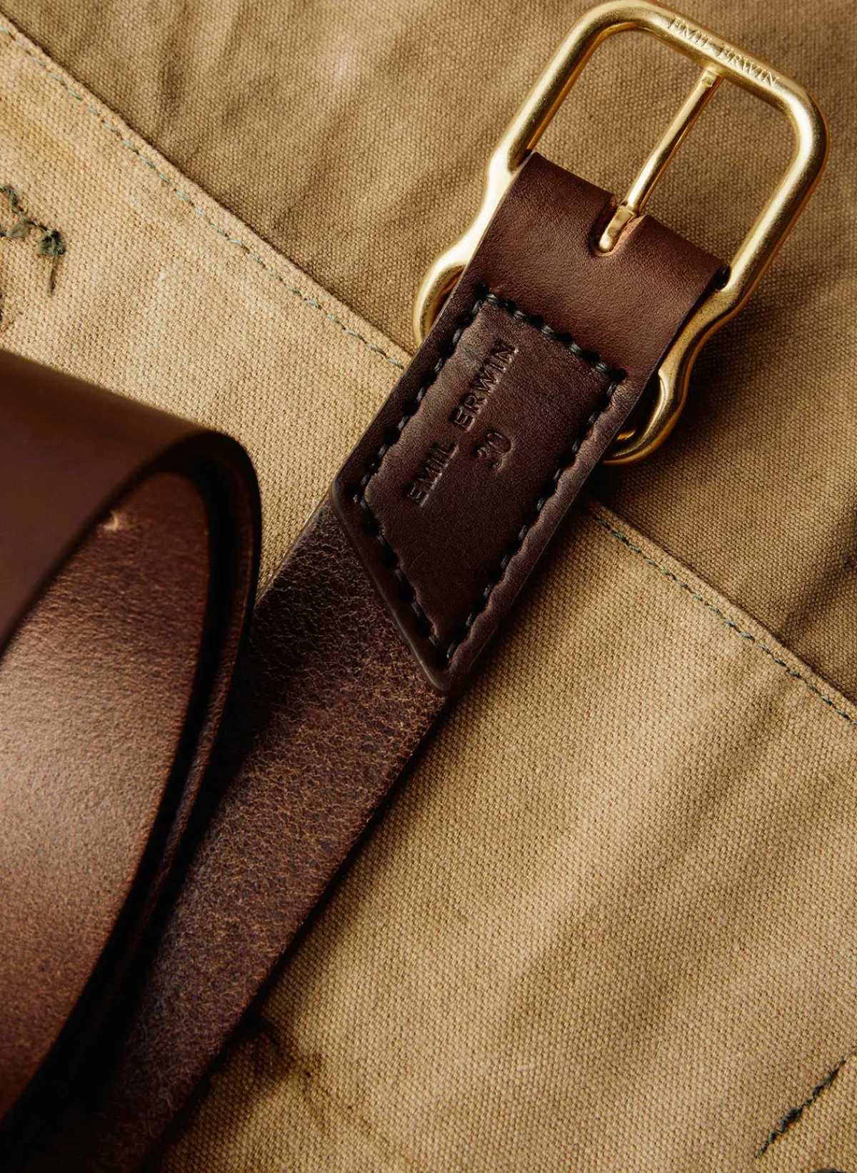Women Imogene + Willie Emil Erwin Signature Belt Walnut