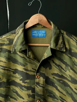 Imogene + Willie fatigue jacket in brushstroke camo