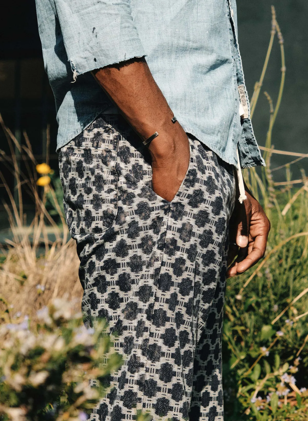 Imogene + Willie fethiye in indigo kiji print