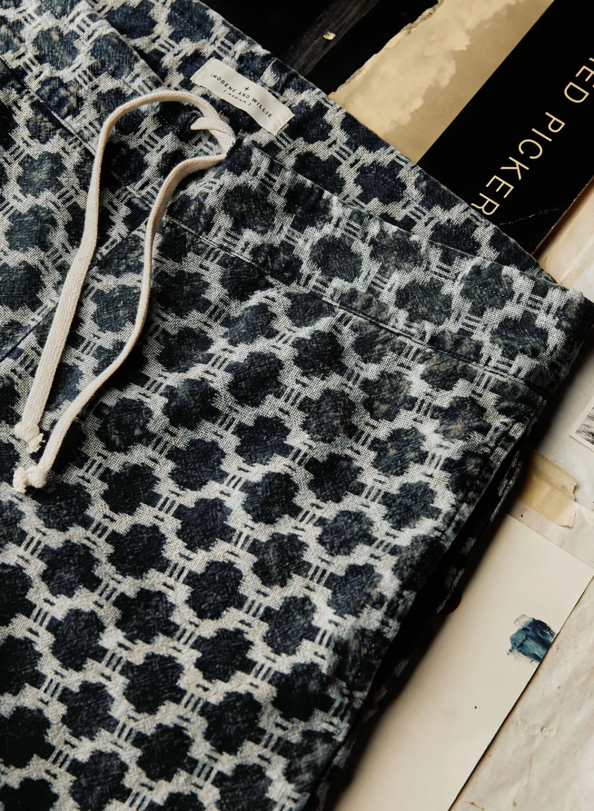 Women Imogene + Willie fethiye in indigo kiji print