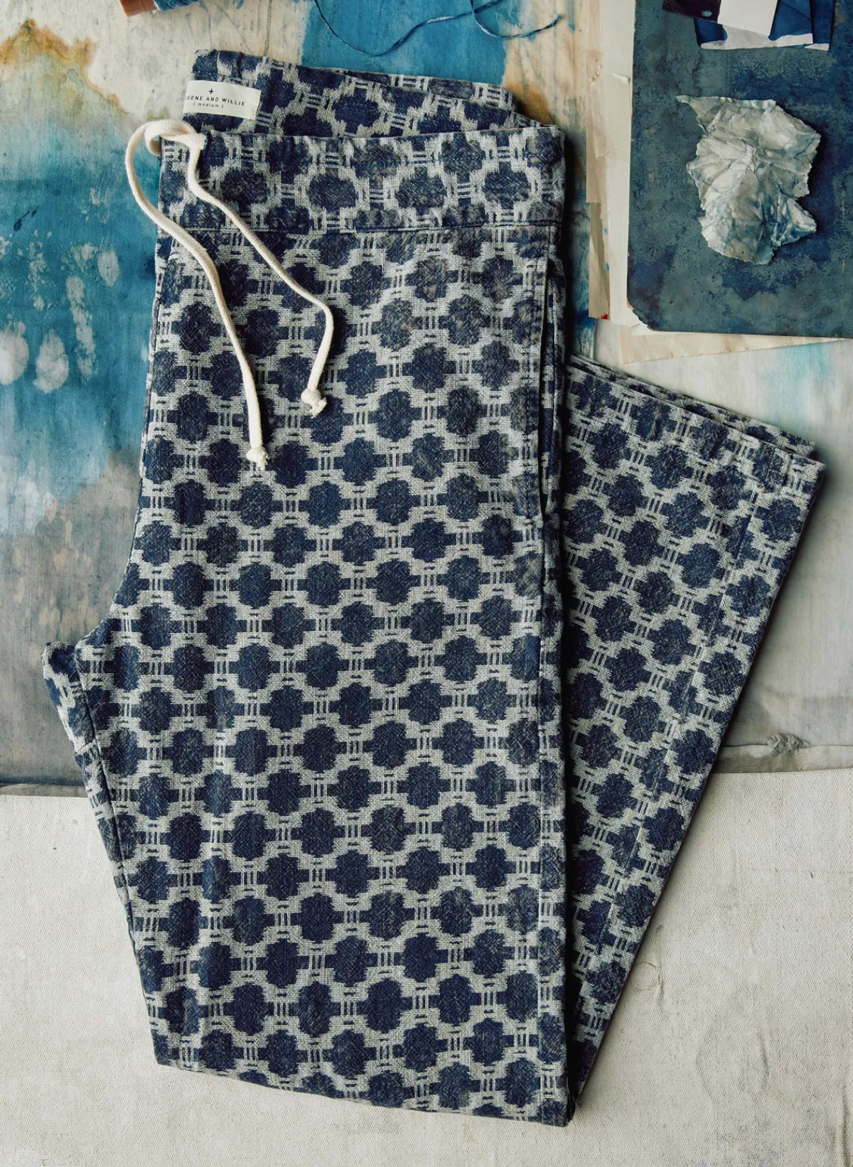 Women Imogene + Willie fethiye in indigo kiji print