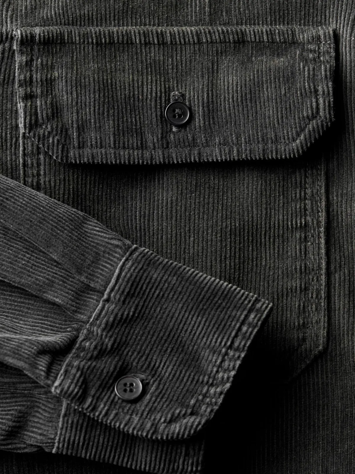 Imogene + Willie griffin workshirt in faded black cord