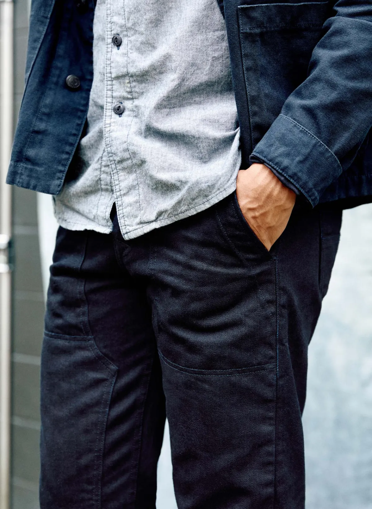 Imogene + Willie hencye workpant in black indigo