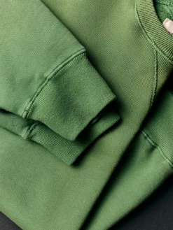 Imogene + Willie hilts sweatshirt sunfaded green