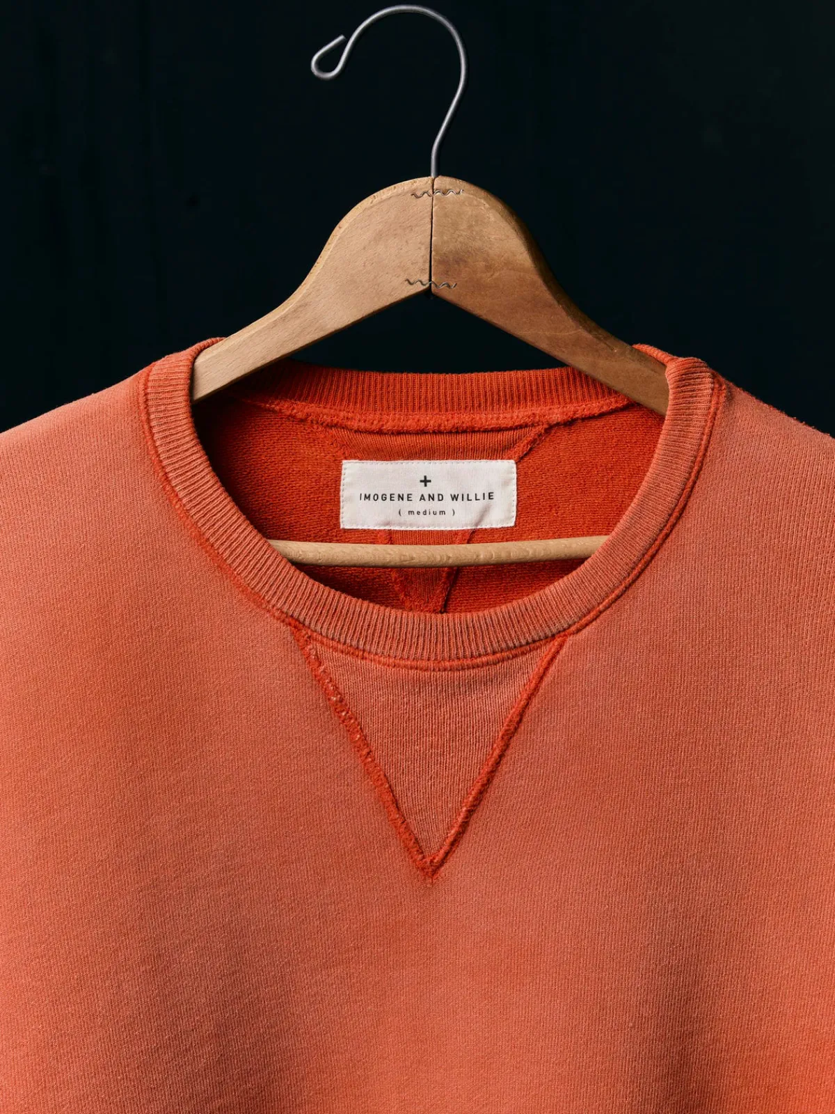 Women Imogene + Willie hilts sweatshirt sunfaded red