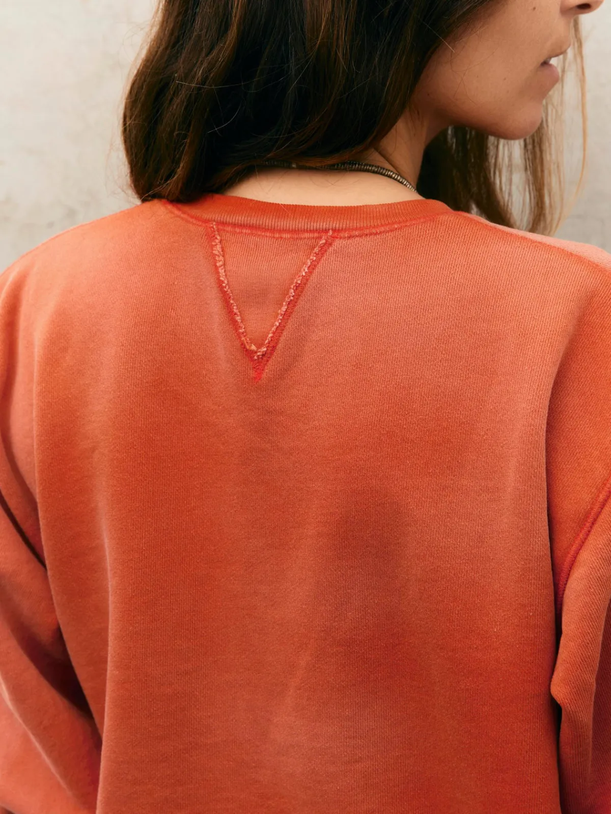 Women Imogene + Willie hilts sweatshirt sunfaded red