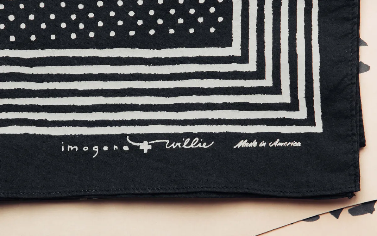 Women Imogene + Willie i+w vintage black bandana v2