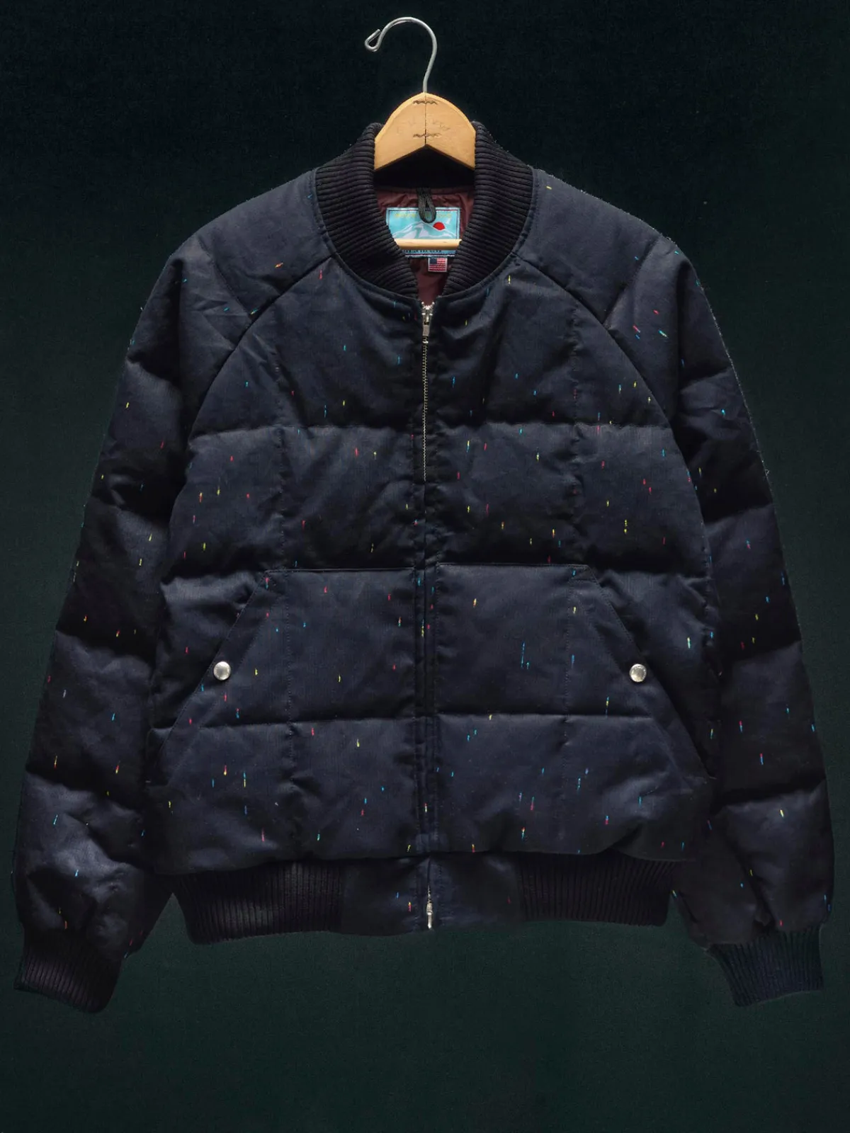 Women Imogene + Willie i+w x cdw reverse black indigo nep bomber