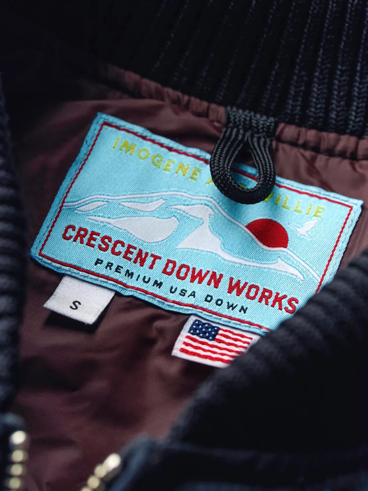 Women Imogene + Willie i+w x cdw reverse black indigo nep bomber