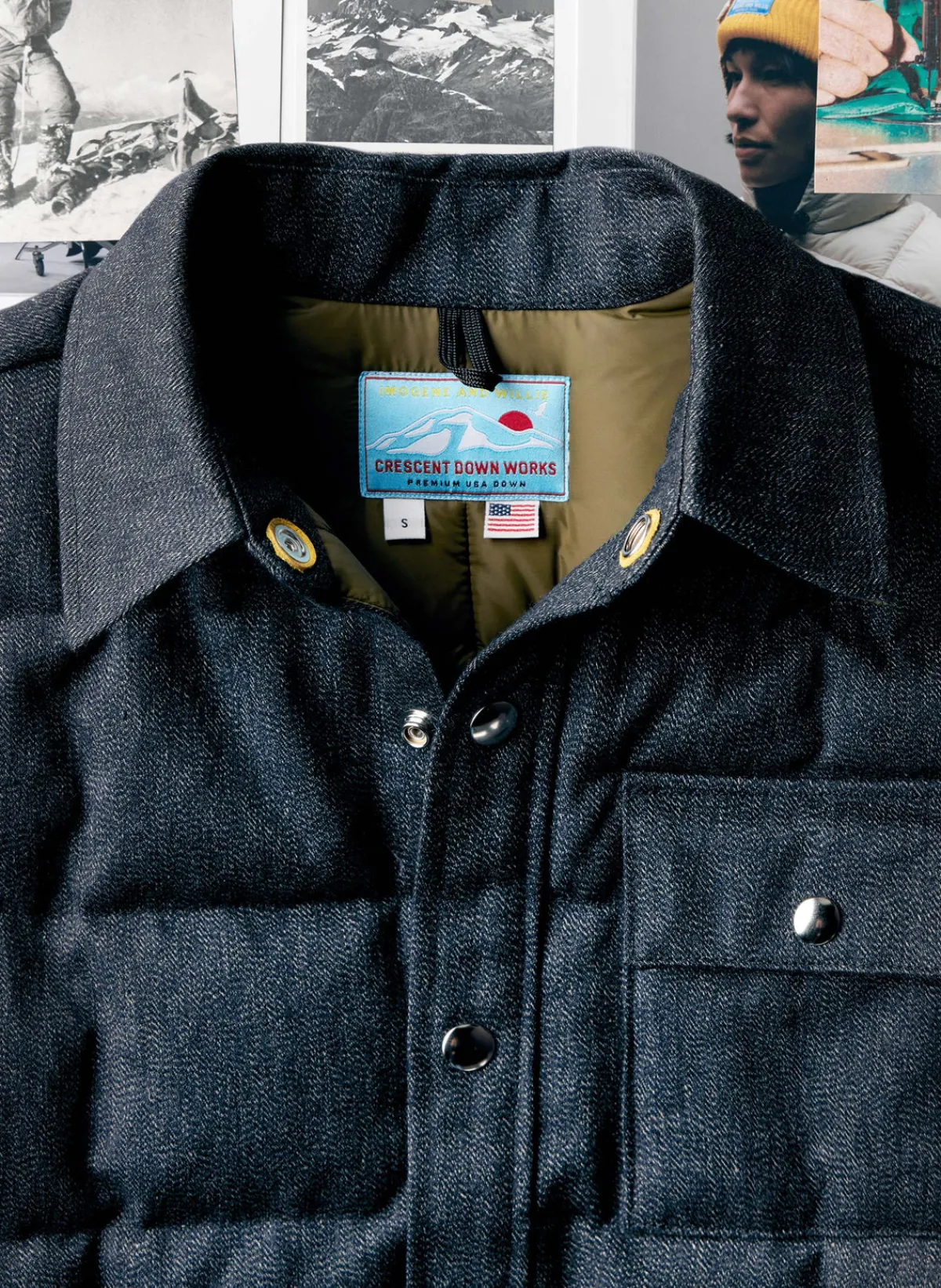 Women Imogene + Willie i+w x crescent down works quilted jaspe jacket