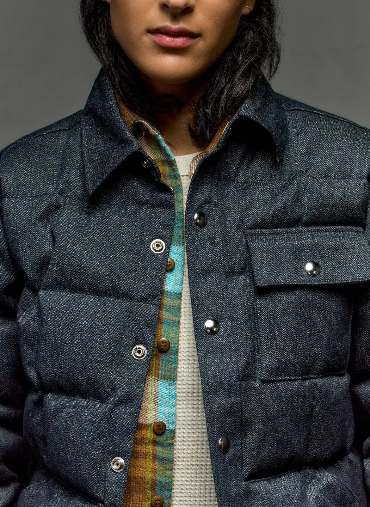 Women Imogene + Willie i+w x crescent down works quilted jaspe jacket