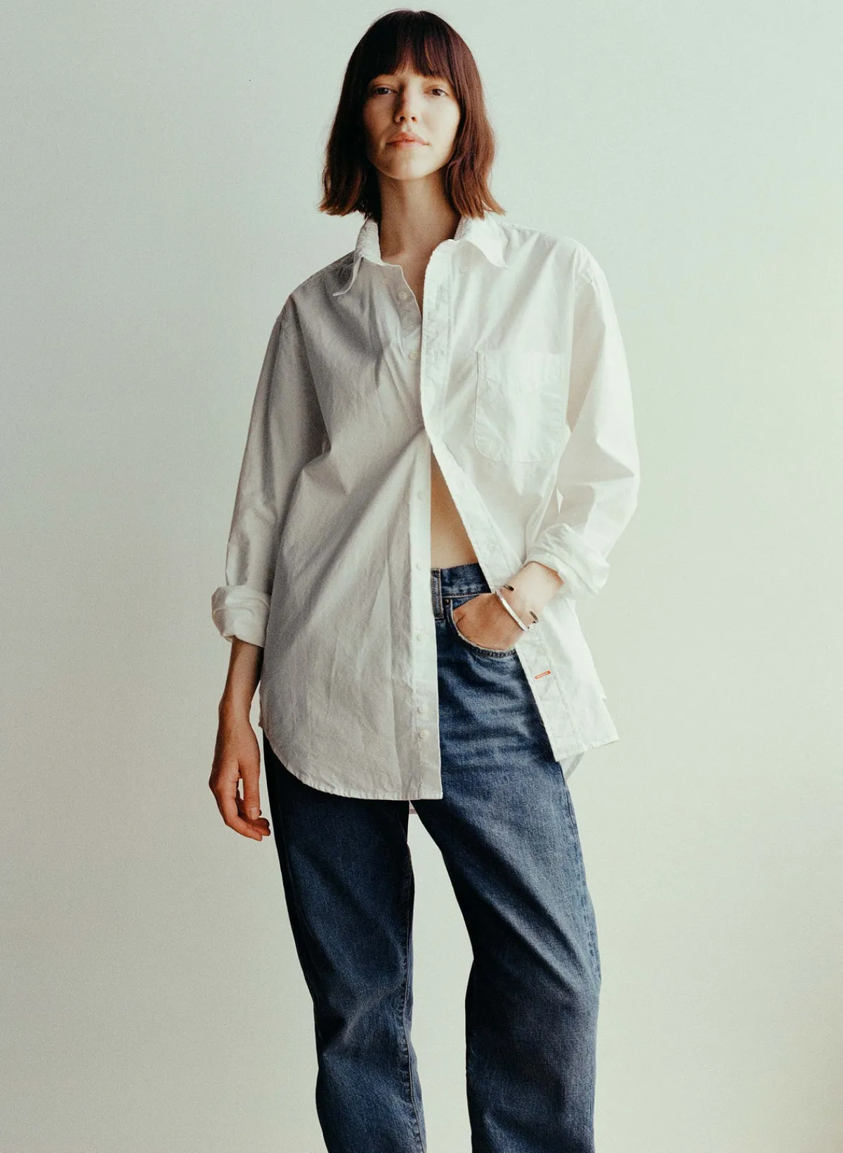 Women Imogene + Willie i+w x Gitman Vintage poplin oxford