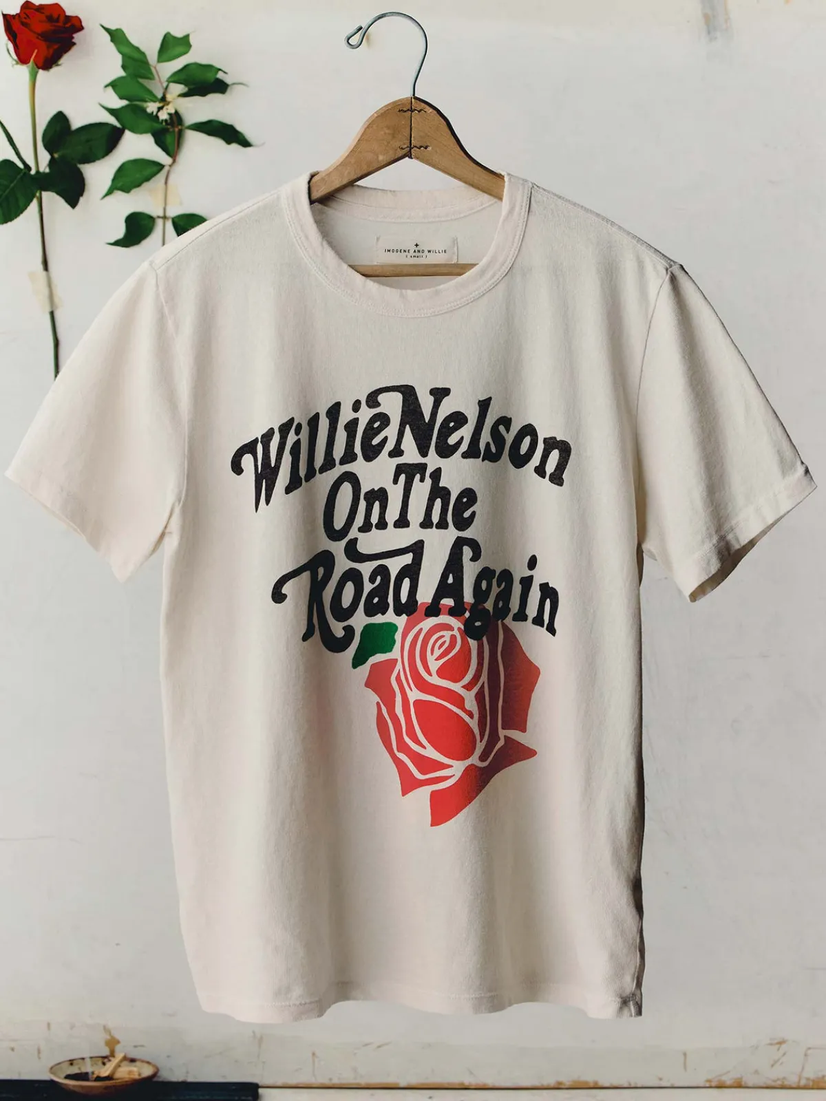 Women Imogene + Willie i+w x willie nelson "on the road again" tee