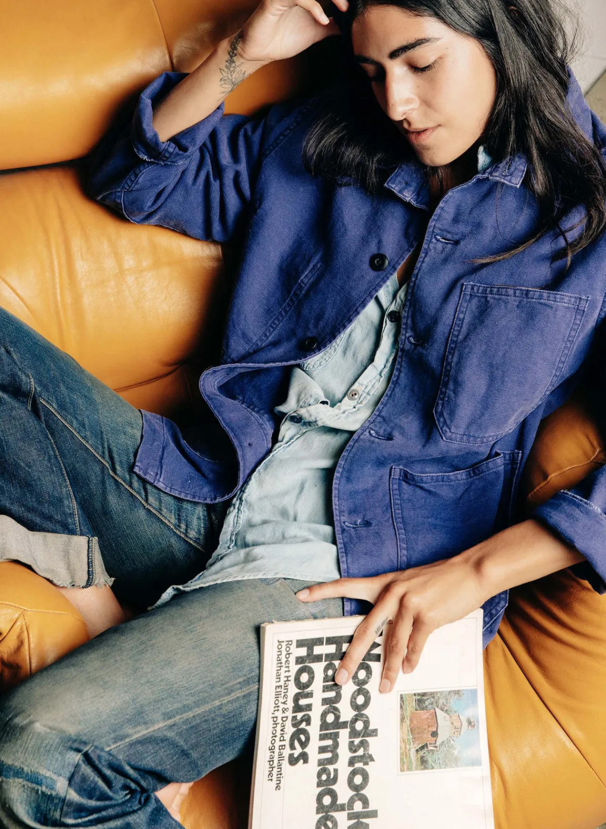 Women Imogene + Willie jack jacket french blue