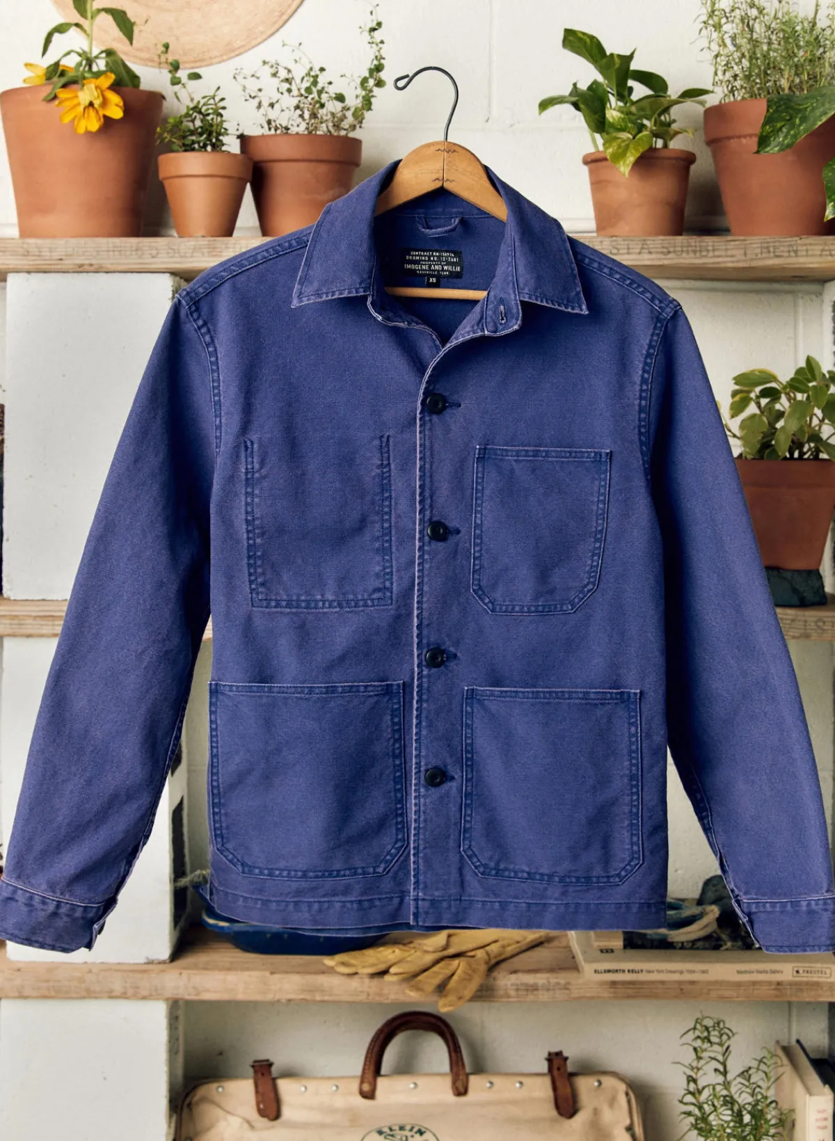 Women Imogene + Willie jack jacket french blue