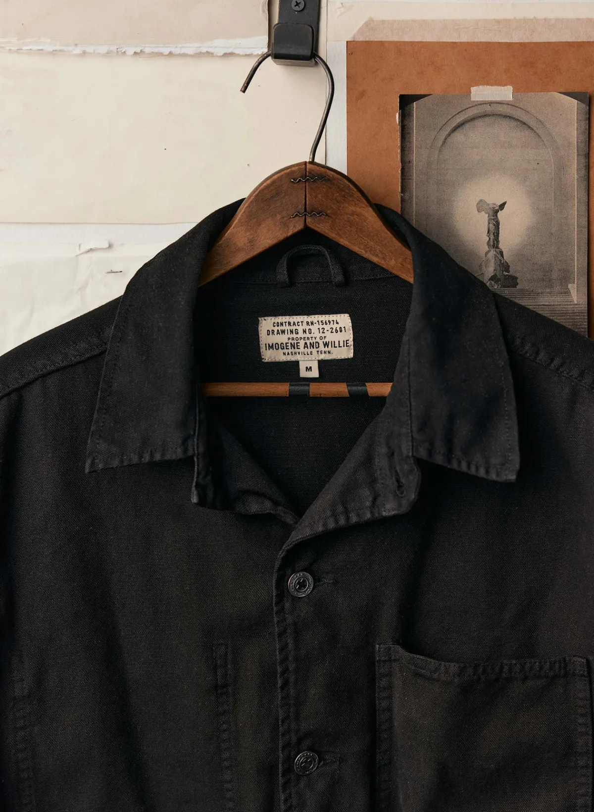 Imogene + Willie jack jacket in overdyed slate