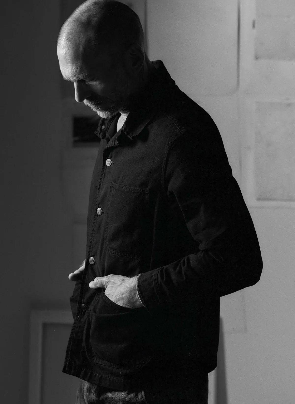 Imogene + Willie jack jacket in overdyed slate