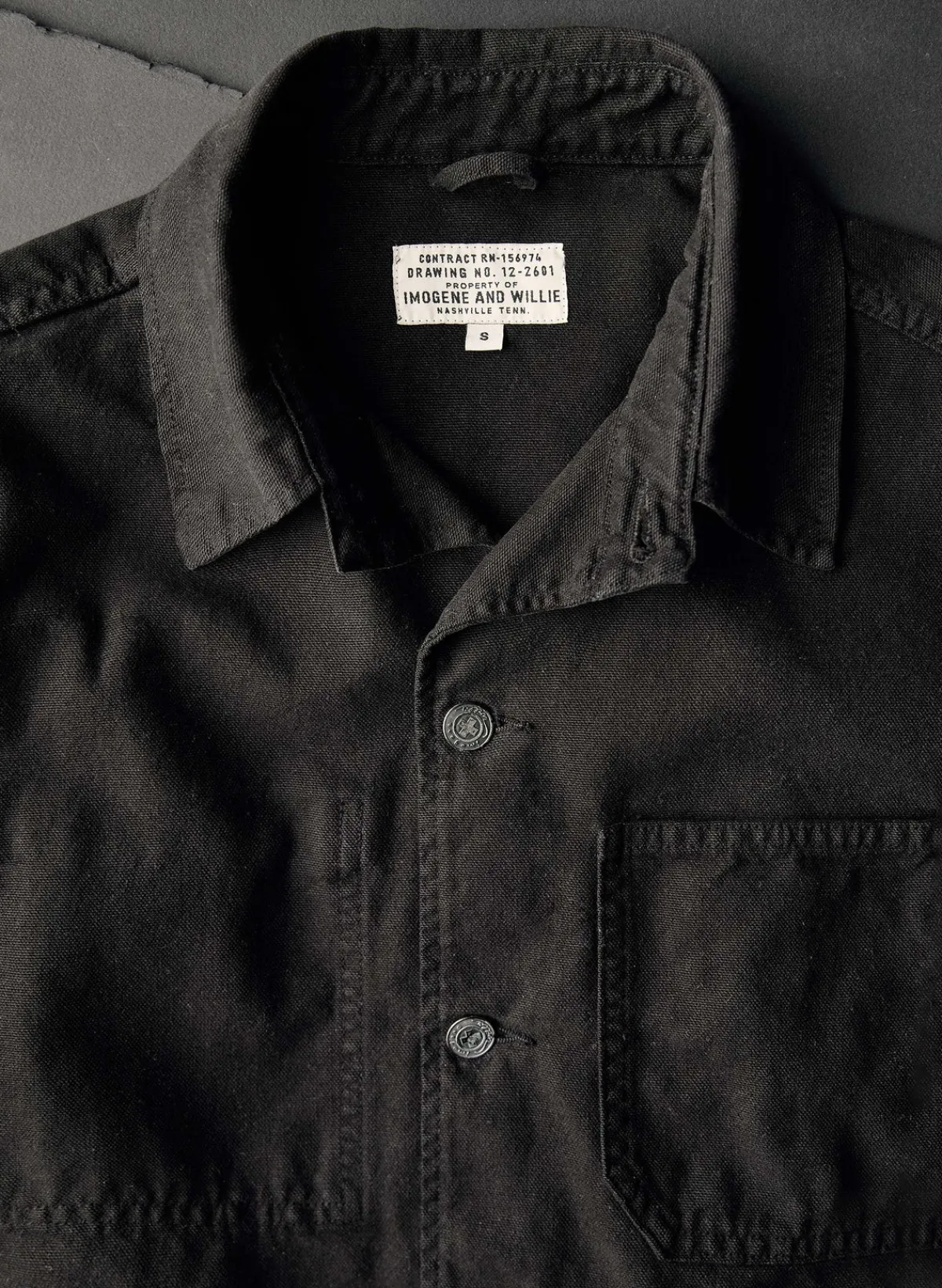 Women Imogene + Willie jack jacket in overdyed slate