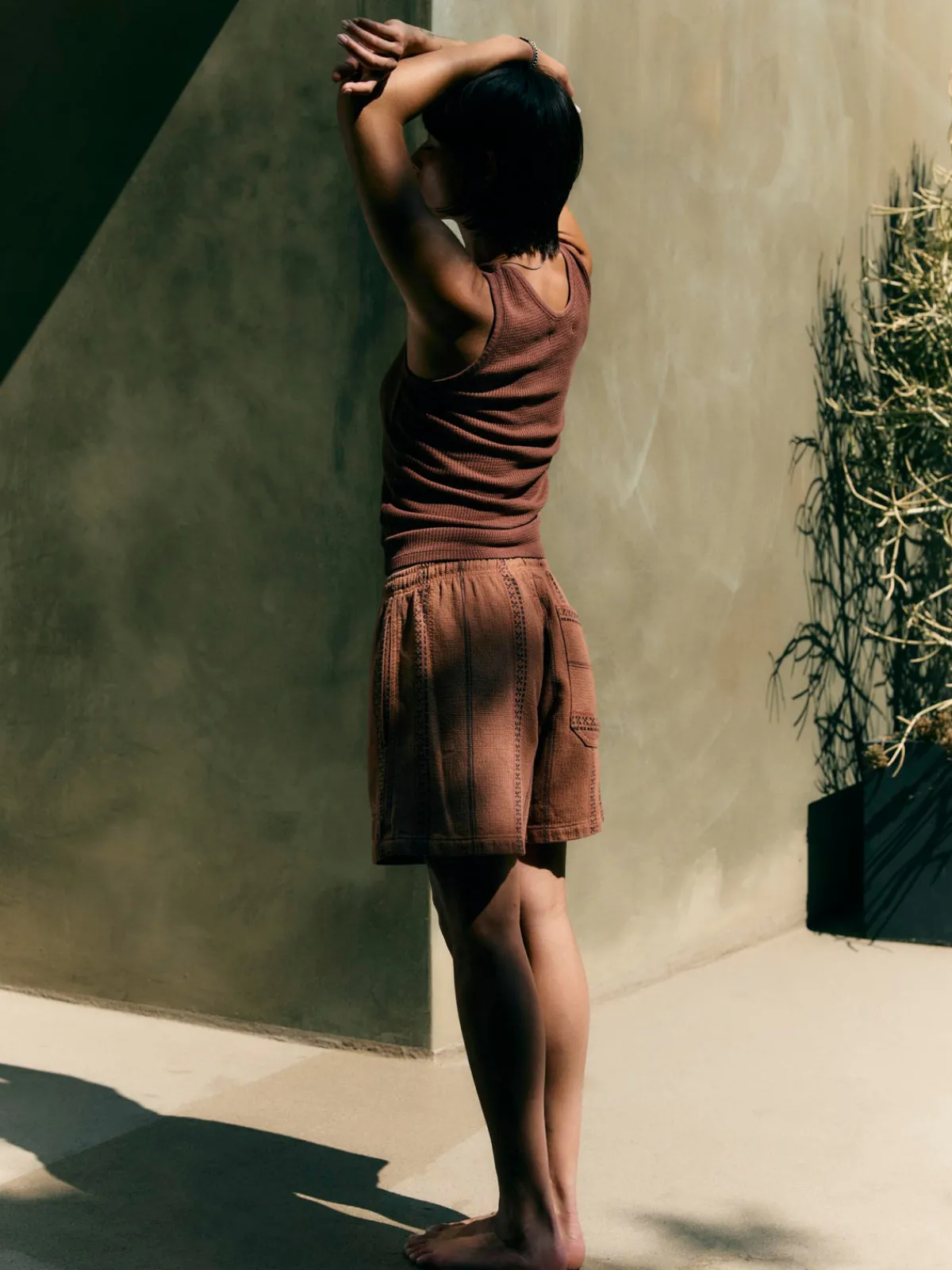 Women Imogene + Willie lagos lounge short in brown