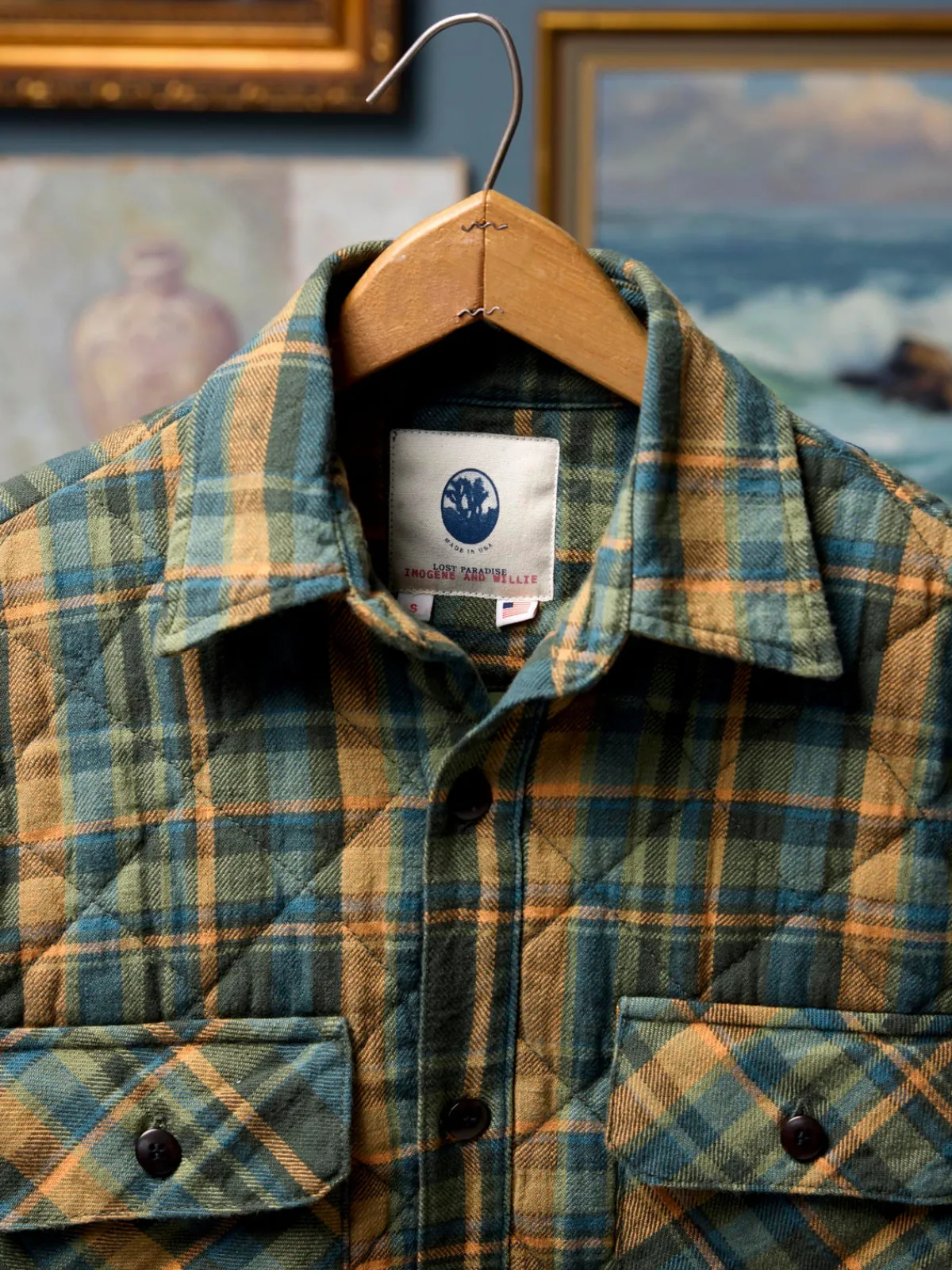 Women Imogene + Willie larkin quilted shirt jacket