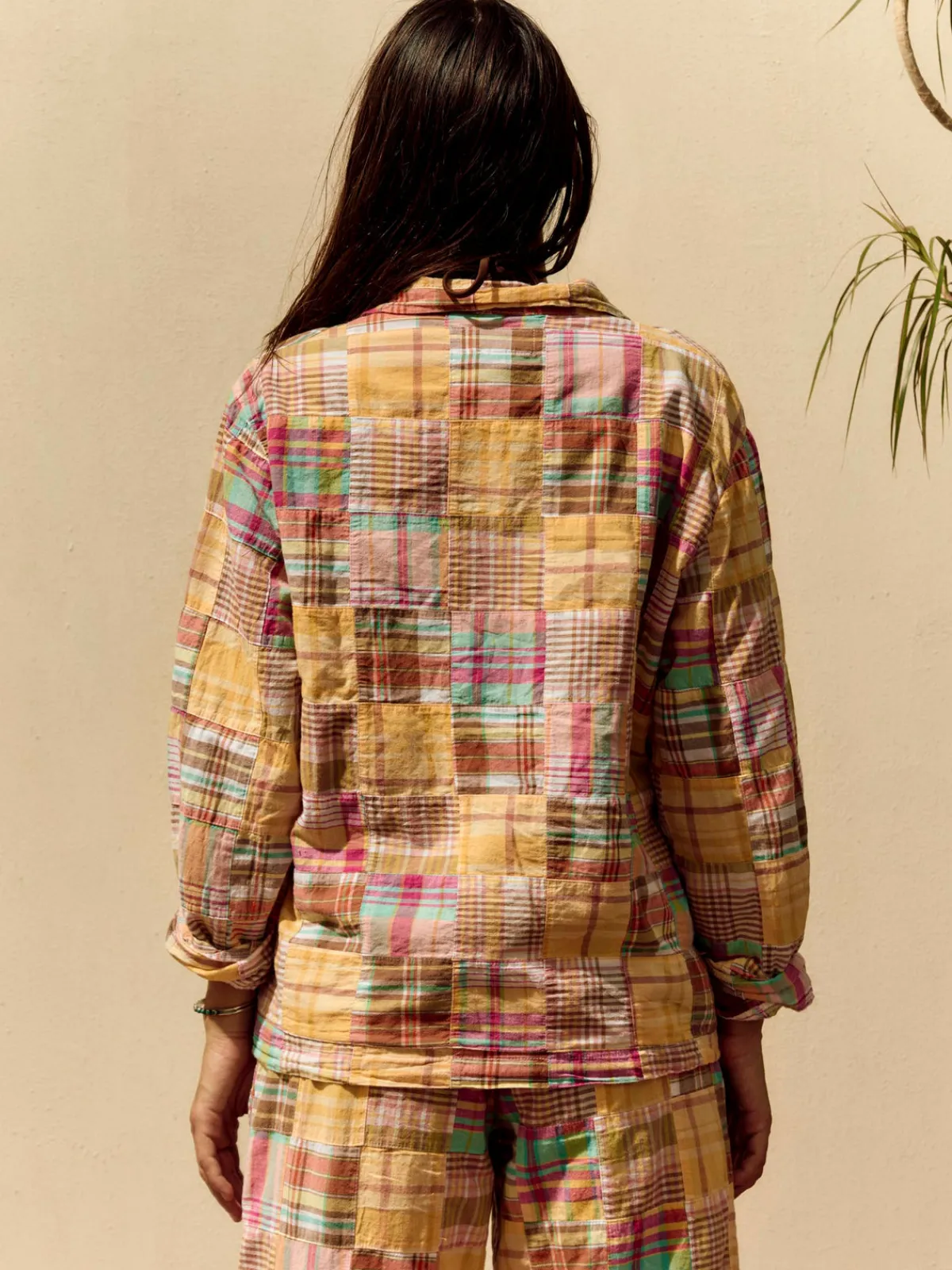 Women Imogene + Willie madras jacket in townsend
