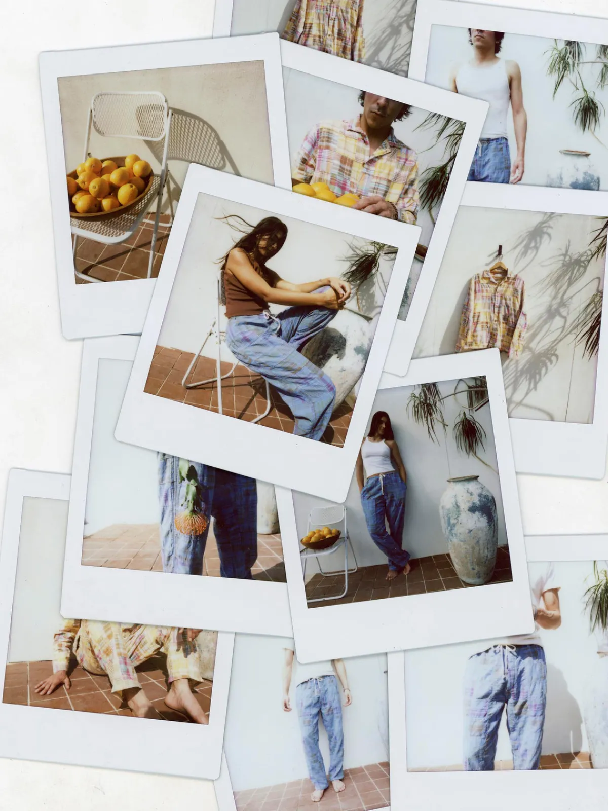 Imogene + Willie madras lounge pant in stafford