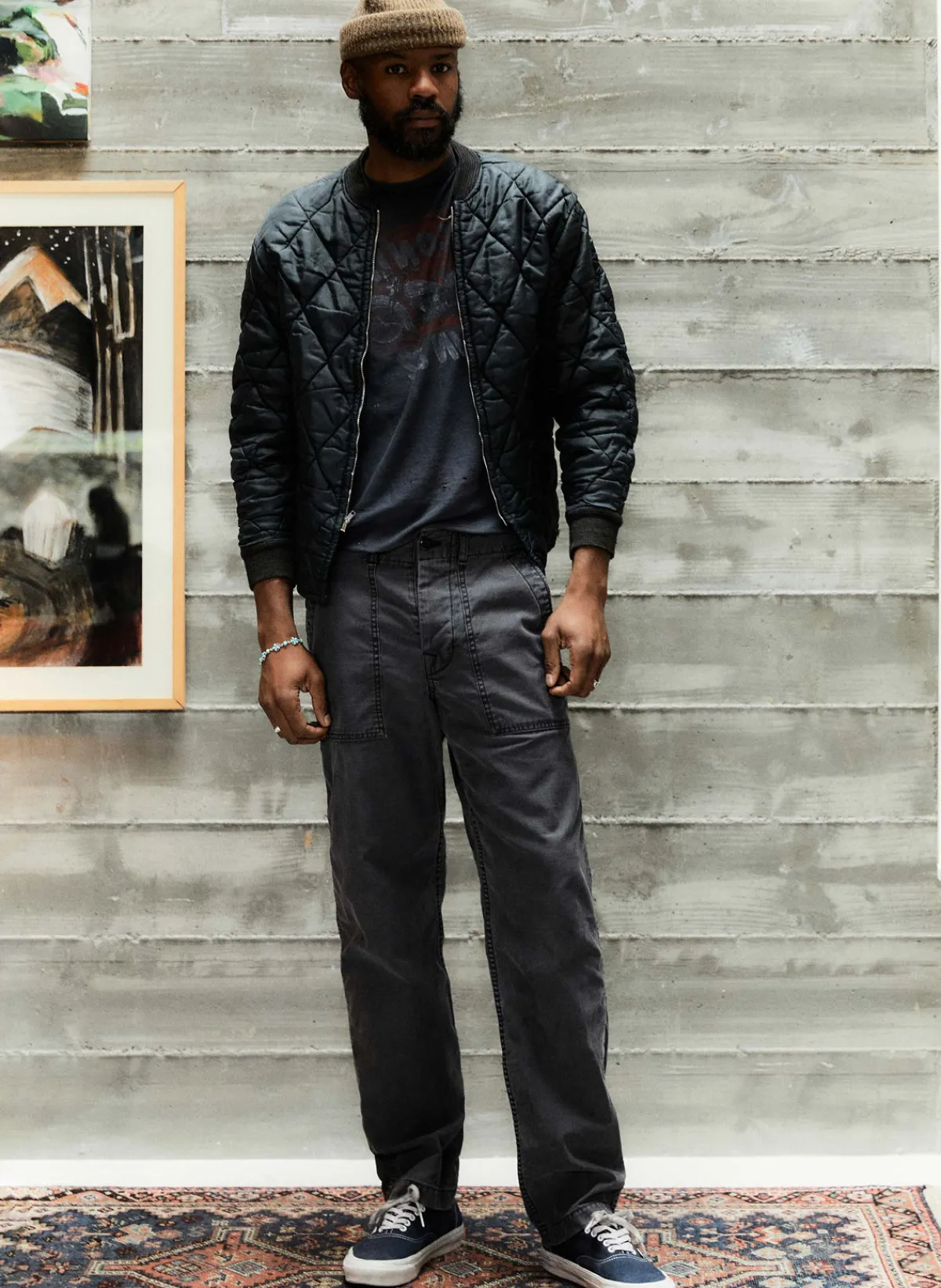 Imogene + Willie oliver military trouser in black
