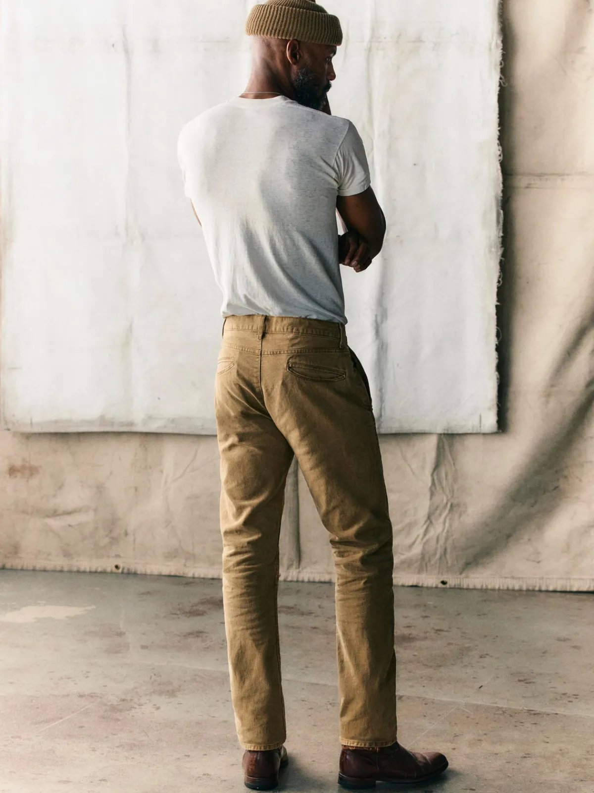Imogene + Willie oscar washed brown broken twill