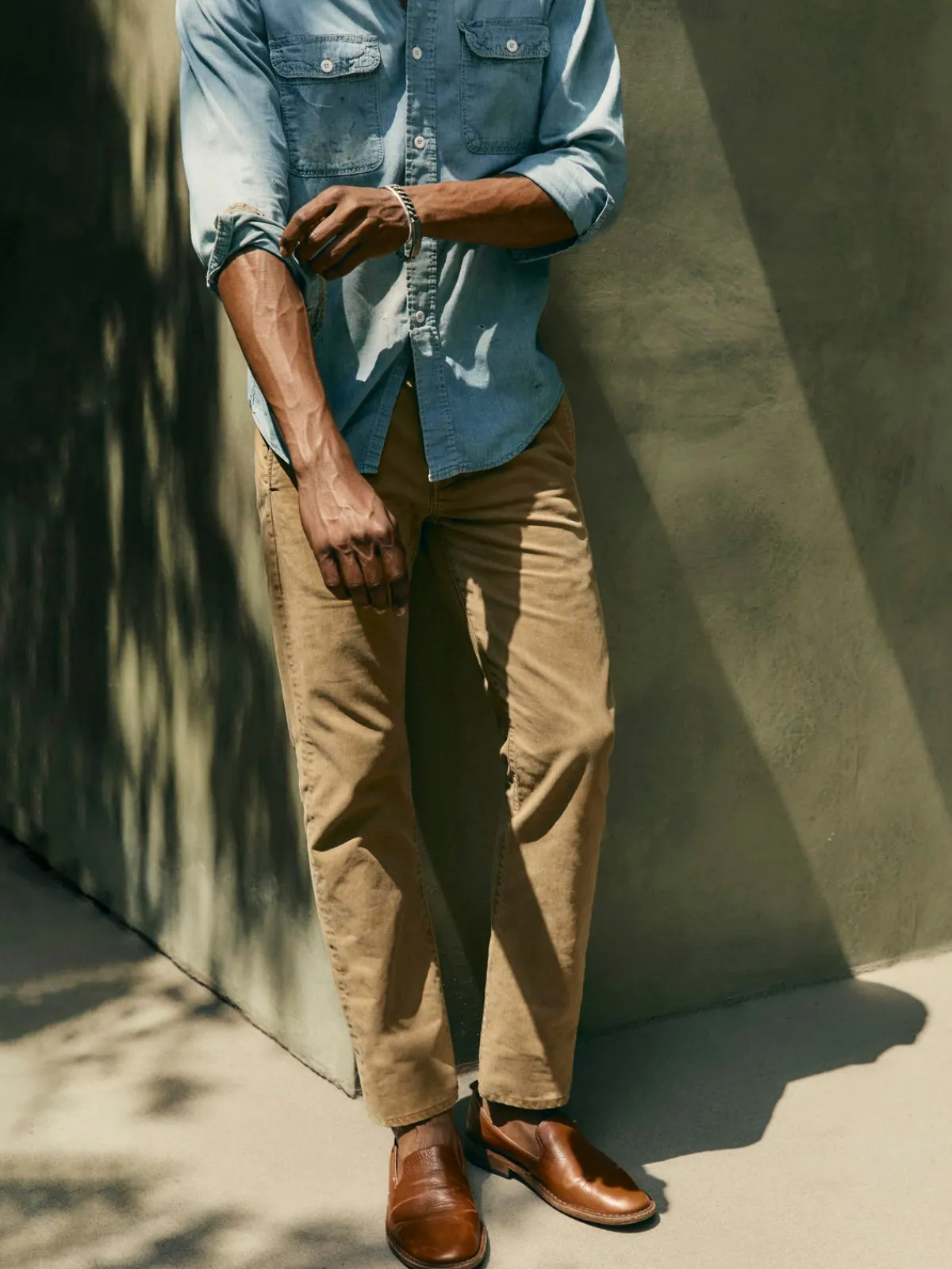 Imogene + Willie oscar washed brown broken twill