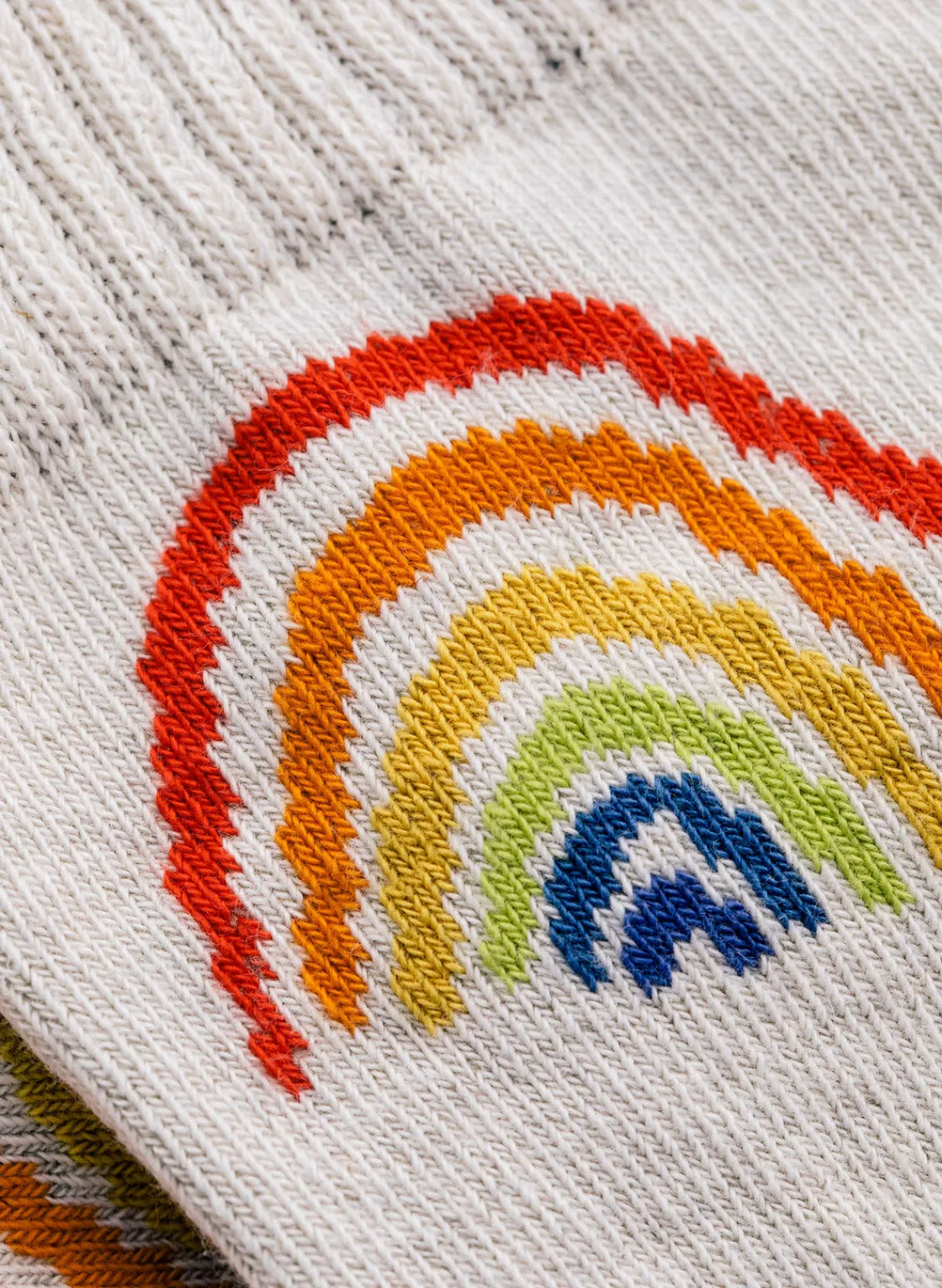 Women Imogene + Willie rainbow sock in natural