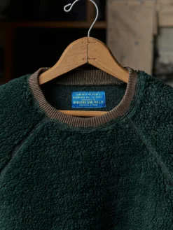 Women Imogene + Willie ribbed sherpa crew in fern