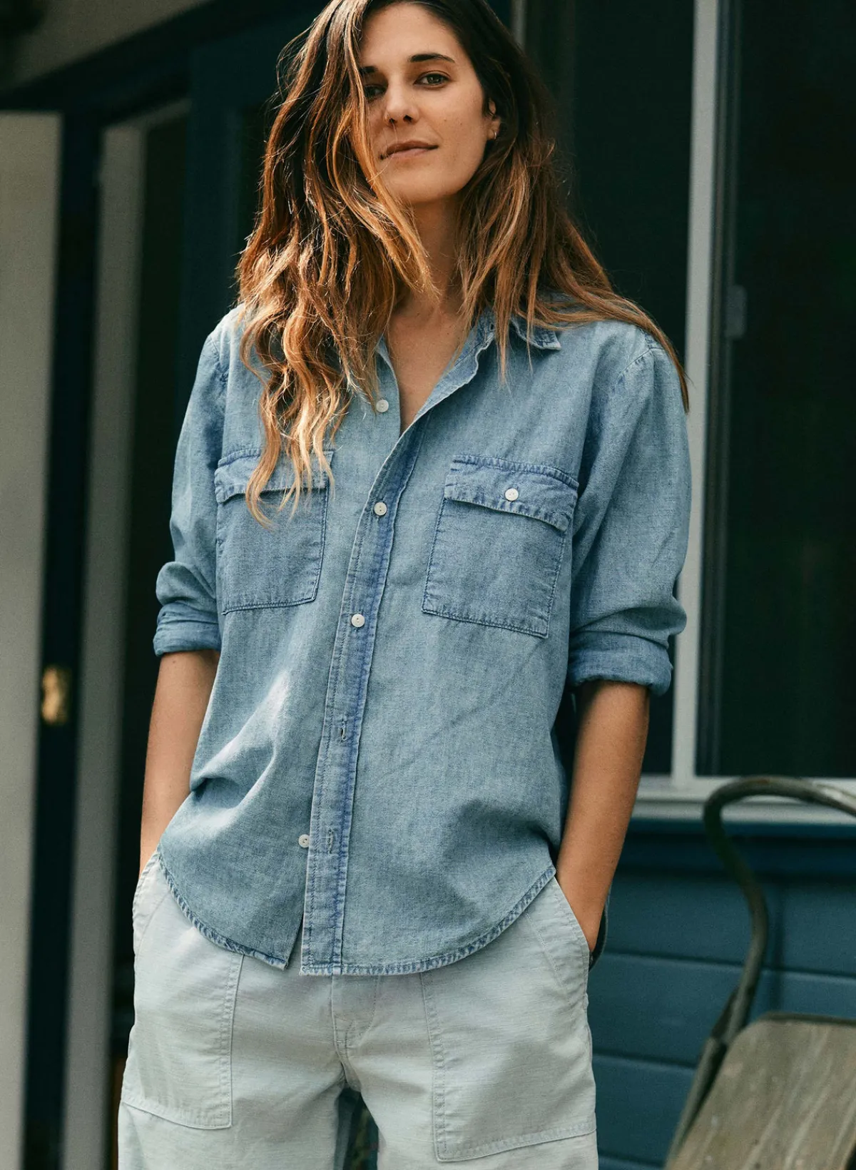 Women Imogene + Willie sierra chambray shirt