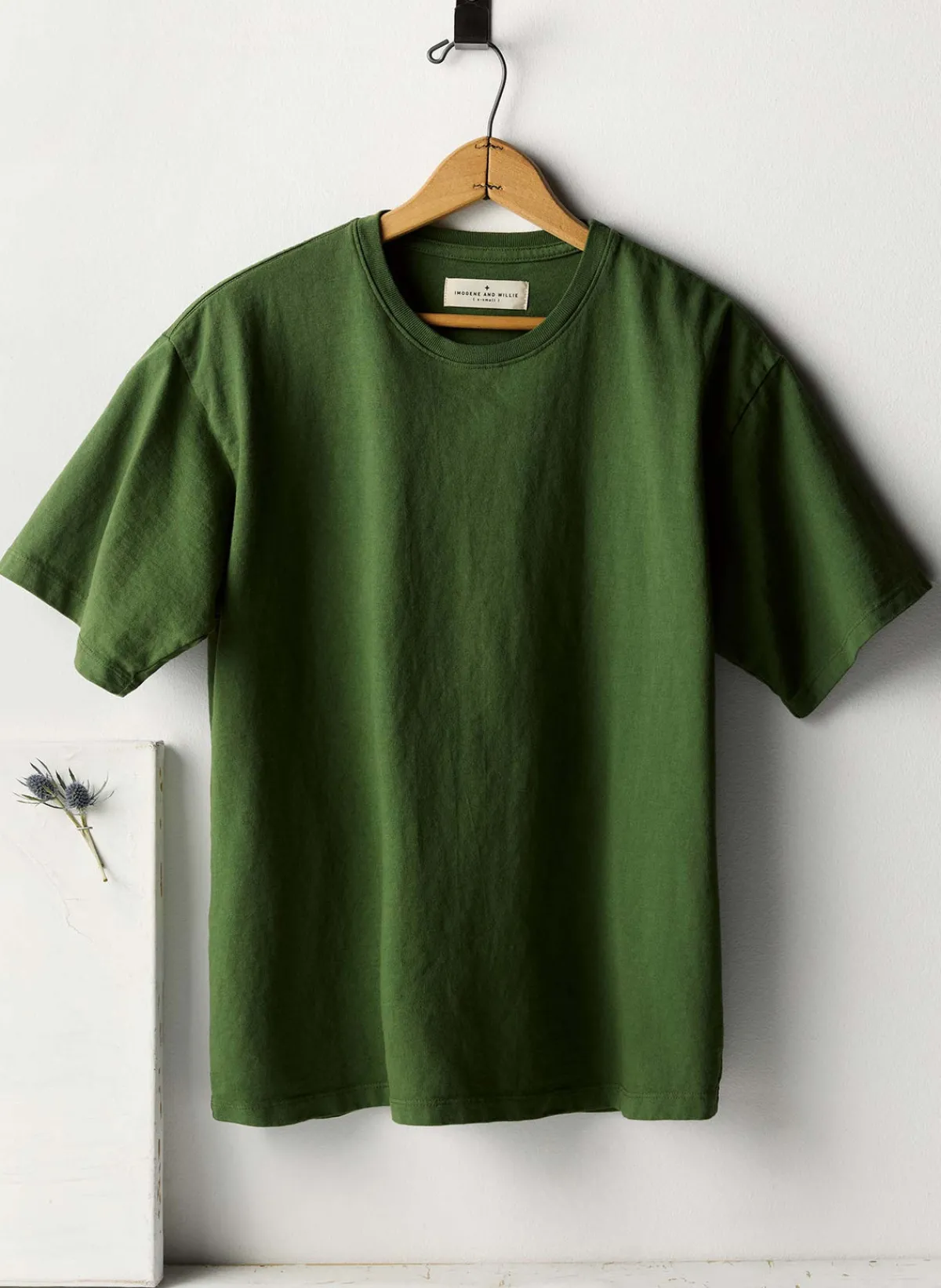 Imogene + Willie spruce knit box crew