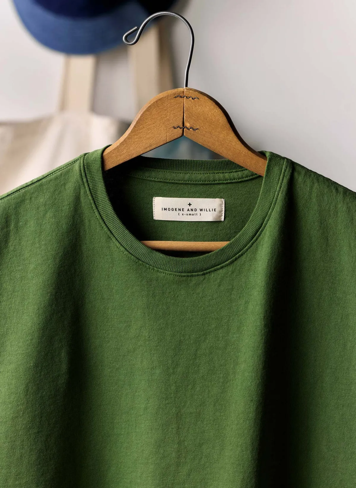 Imogene + Willie spruce knit box crew