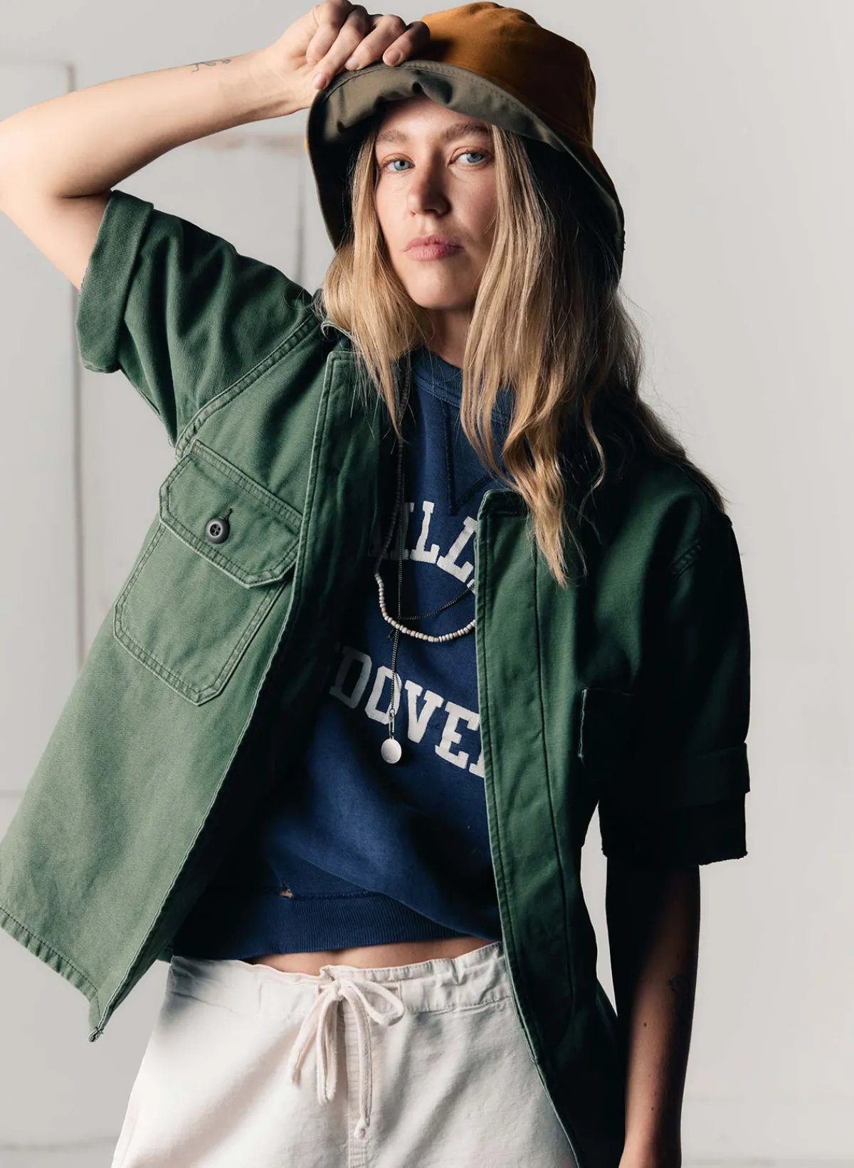 Women Imogene + Willie s/s military shirt jacket